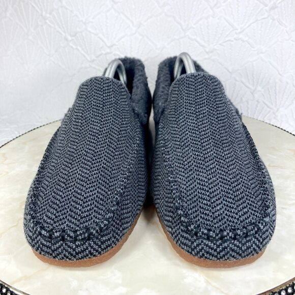 Rothy’s Shoes Mens Size 11 Gray The Merino Wool Sherpa Slipper Comfort Loafers - Picture 3 of 12